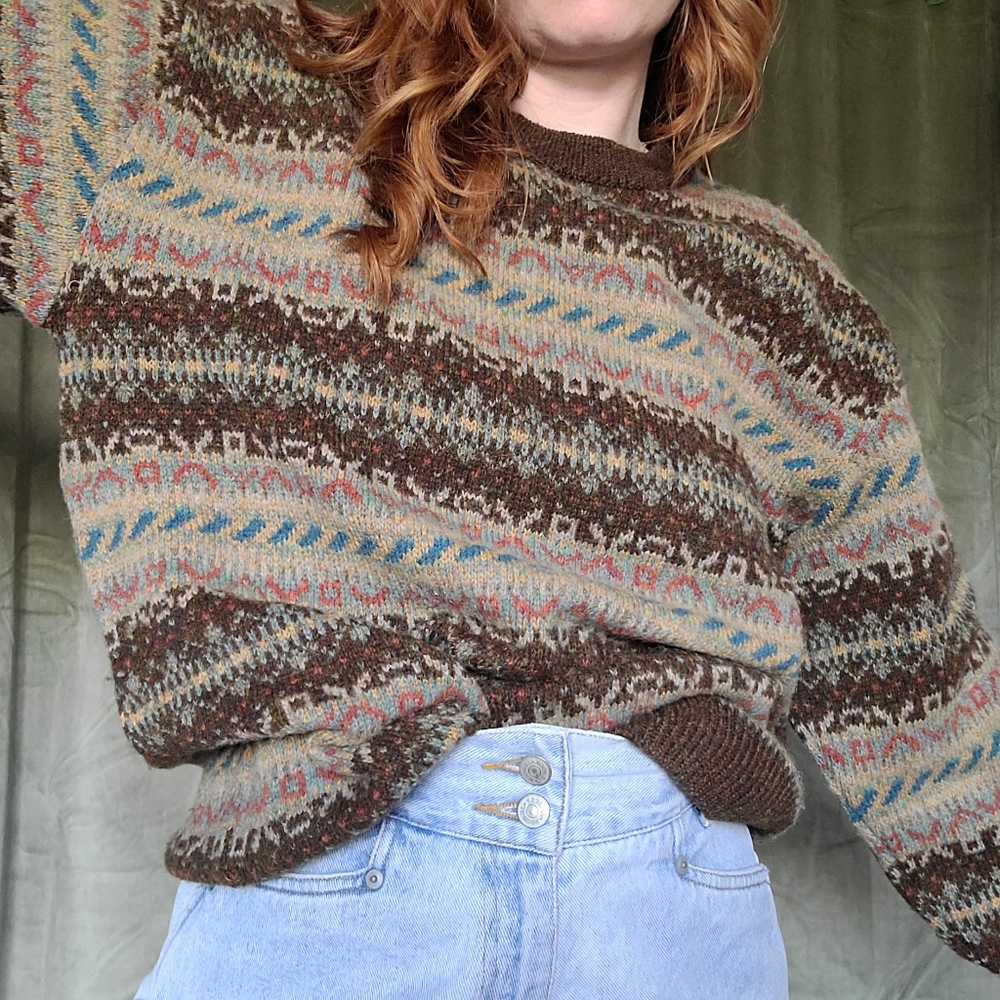 Vintage Knit Wool Sweater - Picture 1 of 11